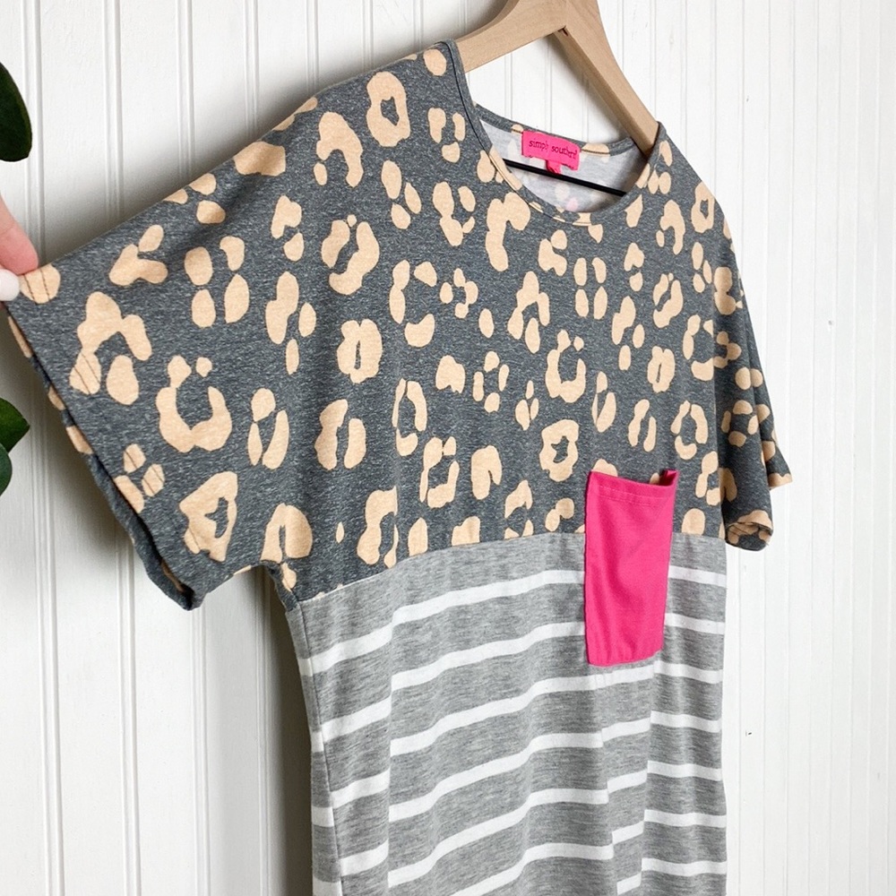 SIMPLY SOUTHERN Multi-Pattern Short Sleeve Top - Picture 2 of 7